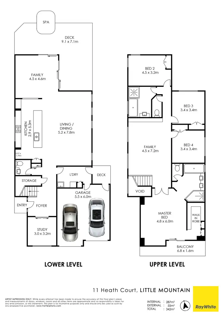 Floorplan of Homely house listing, 11 Heath Court, Little Mountain QLD 4551