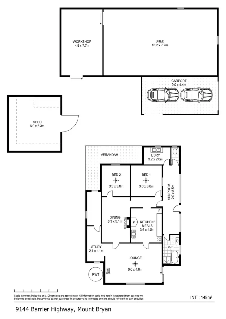 Floorplan of Homely house listing, 9144 Barrier Highway, Mount Bryan SA 5418