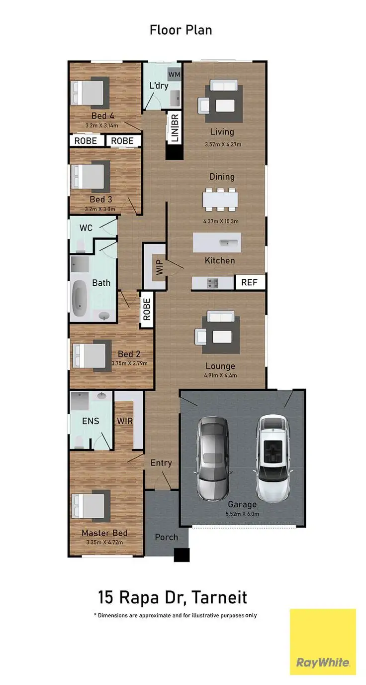 Floorplan of Homely house listing, 15 Rapa Drive, Tarneit VIC 3029