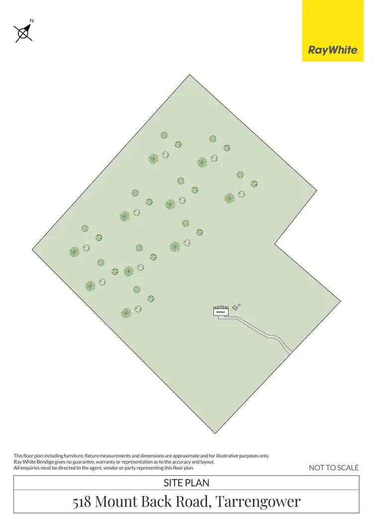 Floorplan of Homely rural property listing, 518 Mount Back Road, Tarrengower VIC 3463