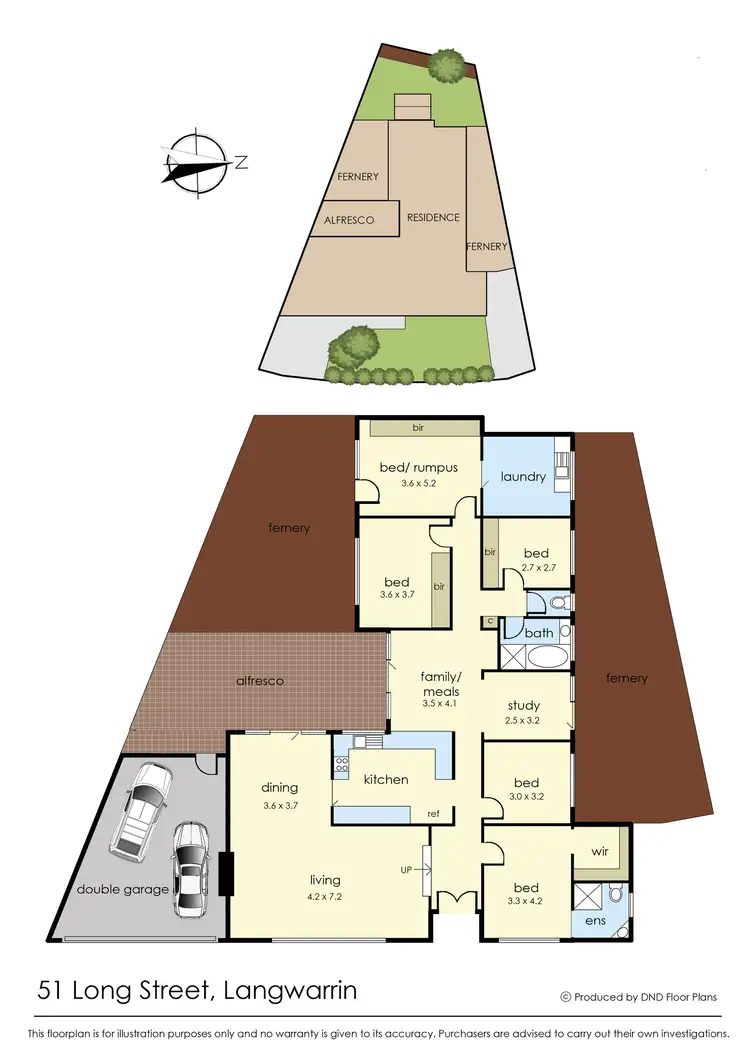 Floorplan of Homely house listing, 51 Long Street, Langwarrin VIC 3910