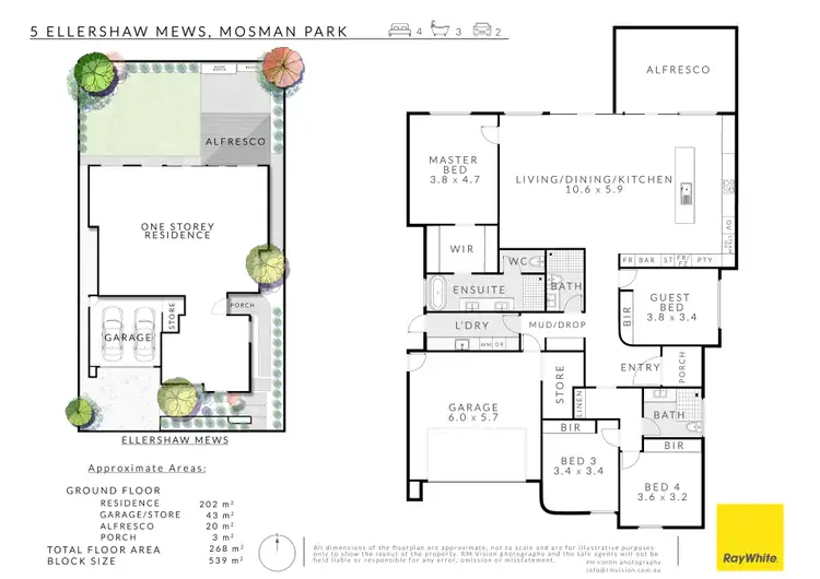Floorplan of Homely house listing, 5 Ellershaw Mews, Mosman Park WA 6012