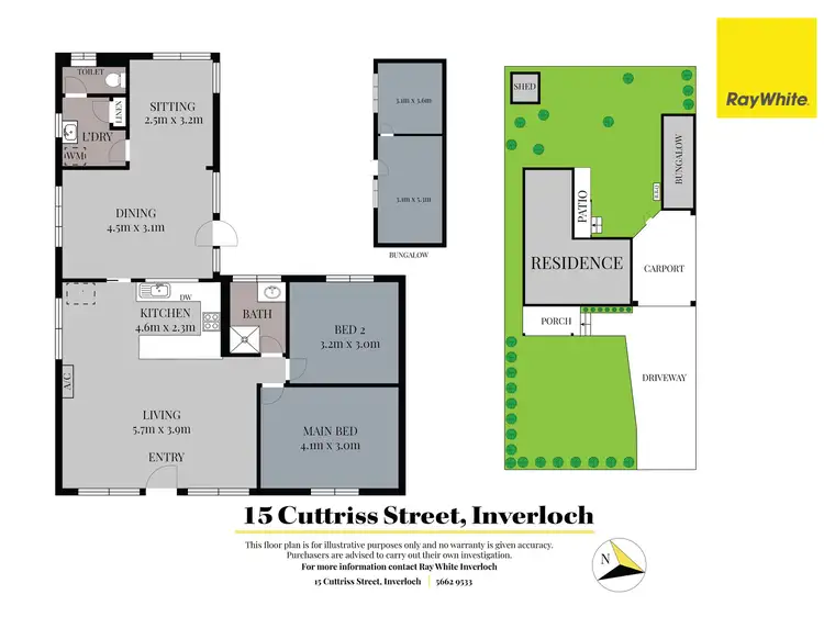 Floorplan of Homely house listing, 15 Cuttriss Street, Inverloch VIC 3996