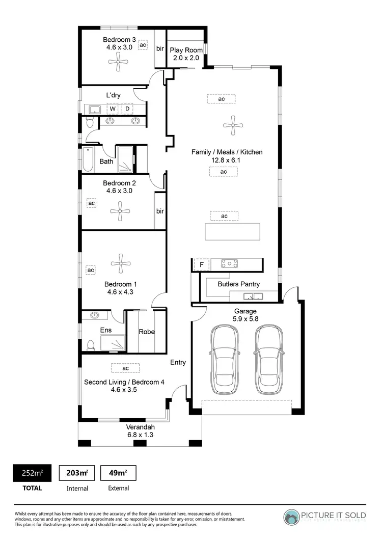 Floorplan of Homely house listing, 179 Douglas Drive, Munno Para SA 5115