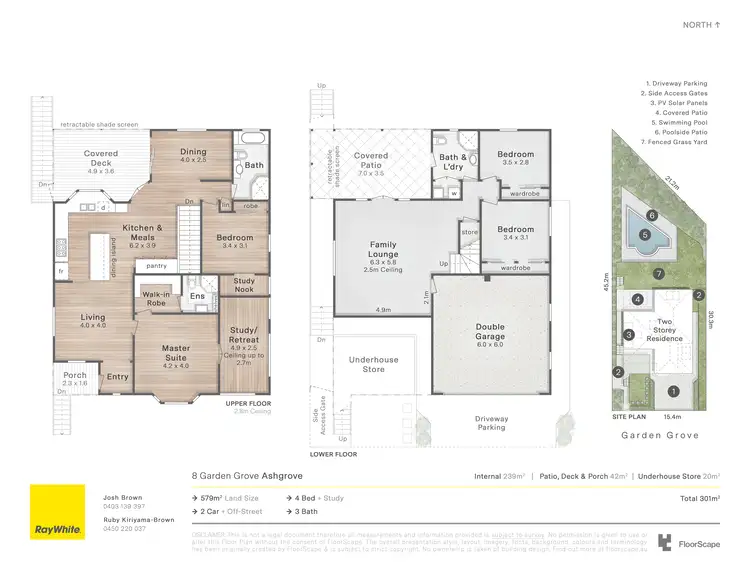 Floorplan of Homely house listing, 8 Garden Grove, Ashgrove QLD 4060