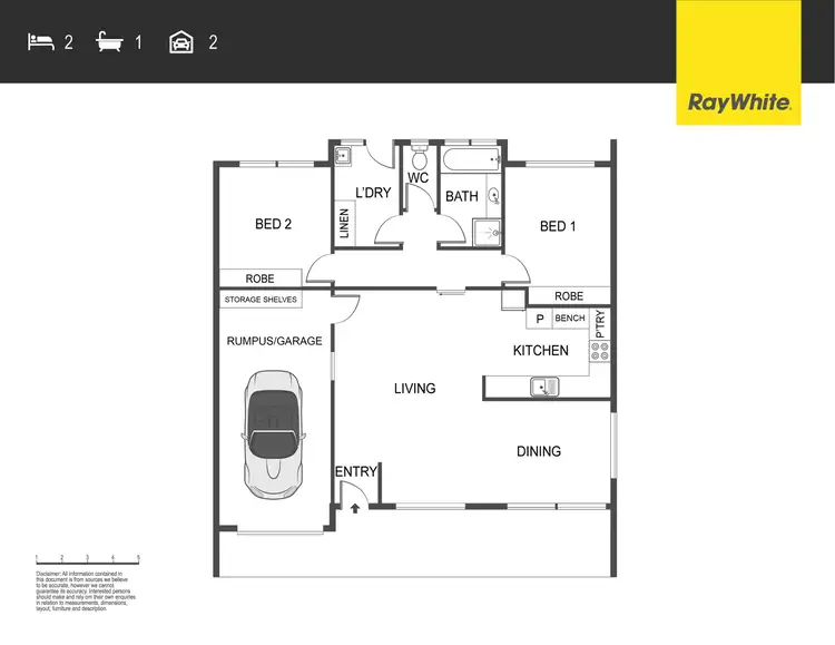 Floorplan of Homely townhouse listing, 8/9 Ferry Place, Gordon ACT 2906