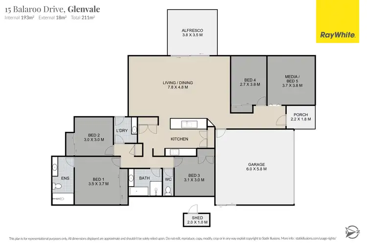Floorplan of Homely house listing, 15 Balaroo Drive, Glenvale QLD 4350