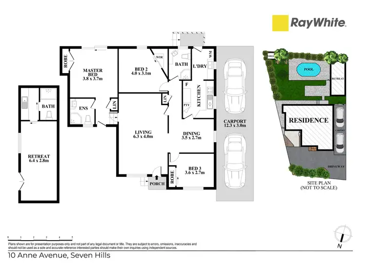 Floorplan of Homely house listing, 10 Anne Avenue, Seven Hills NSW 2147