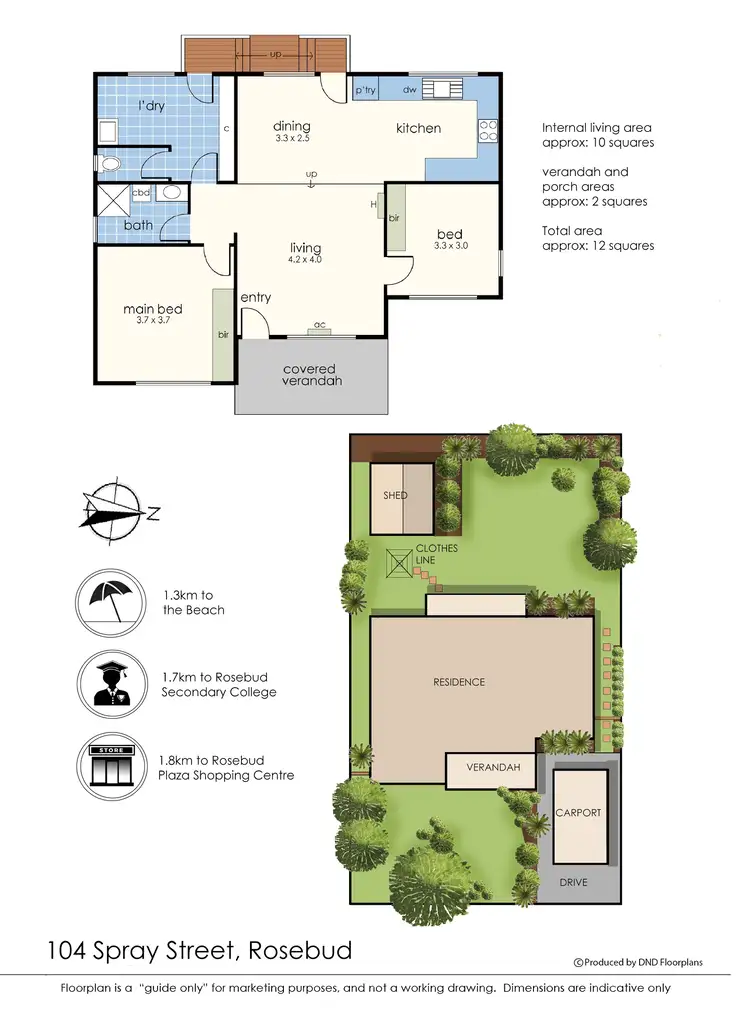 Floorplan of Homely house listing, 104 Spray Street, Rosebud VIC 3939