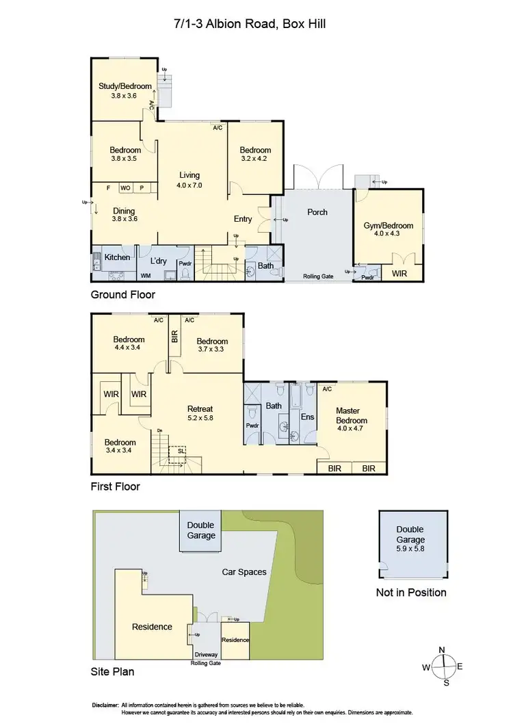 Floorplan of Homely townhouse listing, 7/1-3 Albion Road, Box Hill VIC 3128