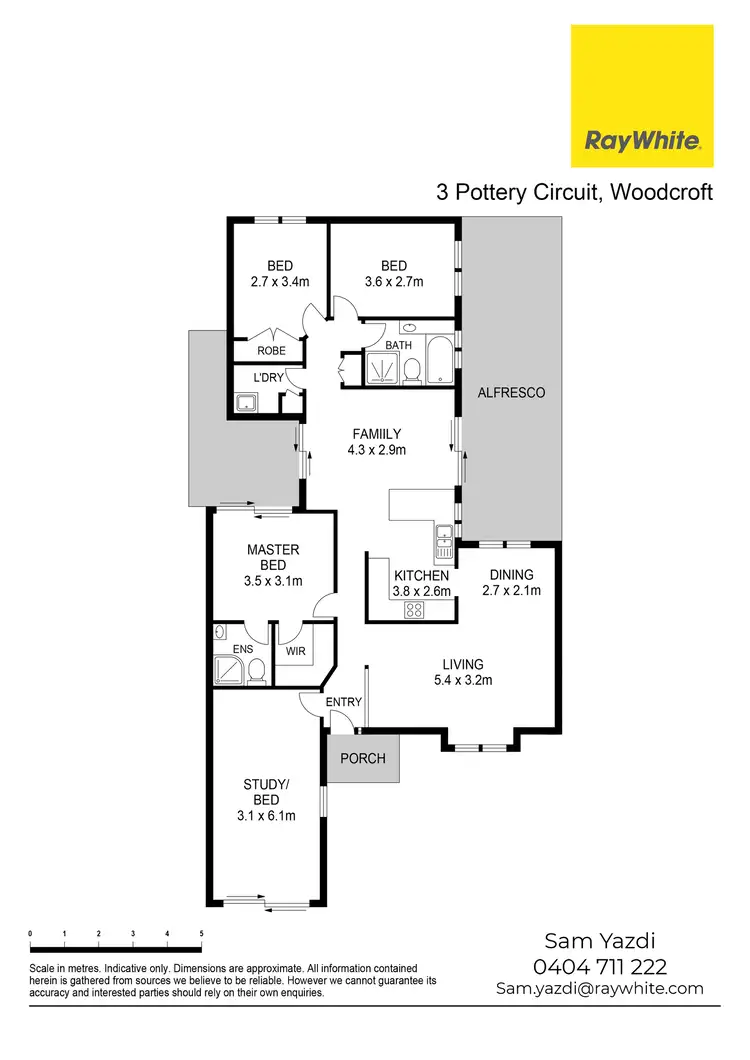 Floorplan of Homely house listing, 3 Pottery Circuit, Woodcroft NSW 2767