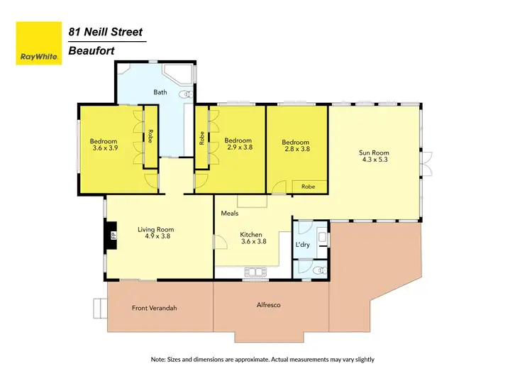 Floorplan of Homely house listing, 81 Neill Street, Beaufort VIC 3373
