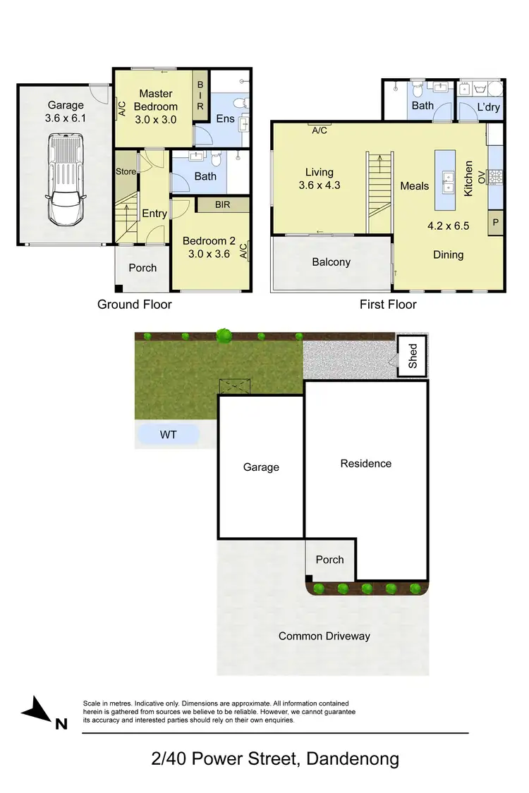 Floorplan of Homely townhouse listing, 2/40 Power Street, Dandenong VIC 3175