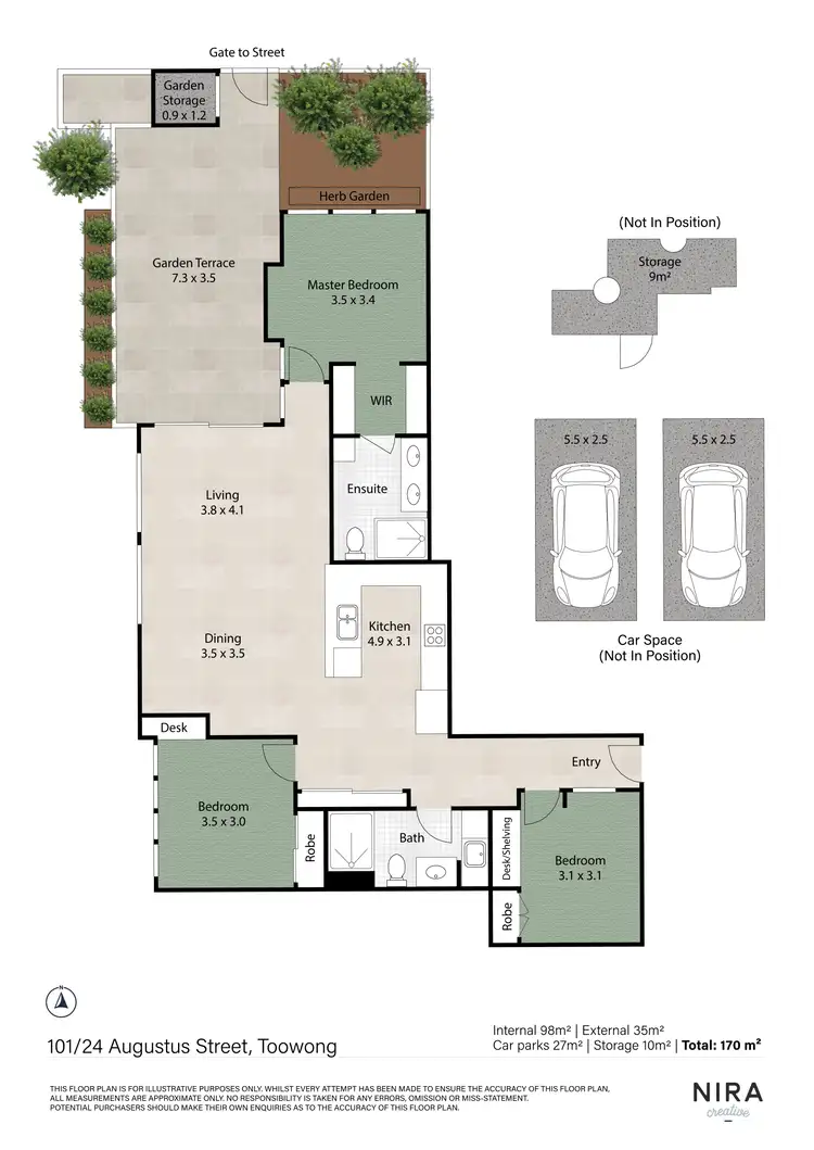 Floorplan of Homely apartment listing, 101/24 Augustus Street, Toowong QLD 4066