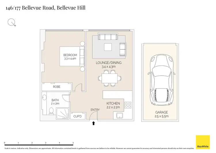 Floorplan of Homely apartment listing, 146/177 Bellevue Road, Bellevue Hill NSW 2023