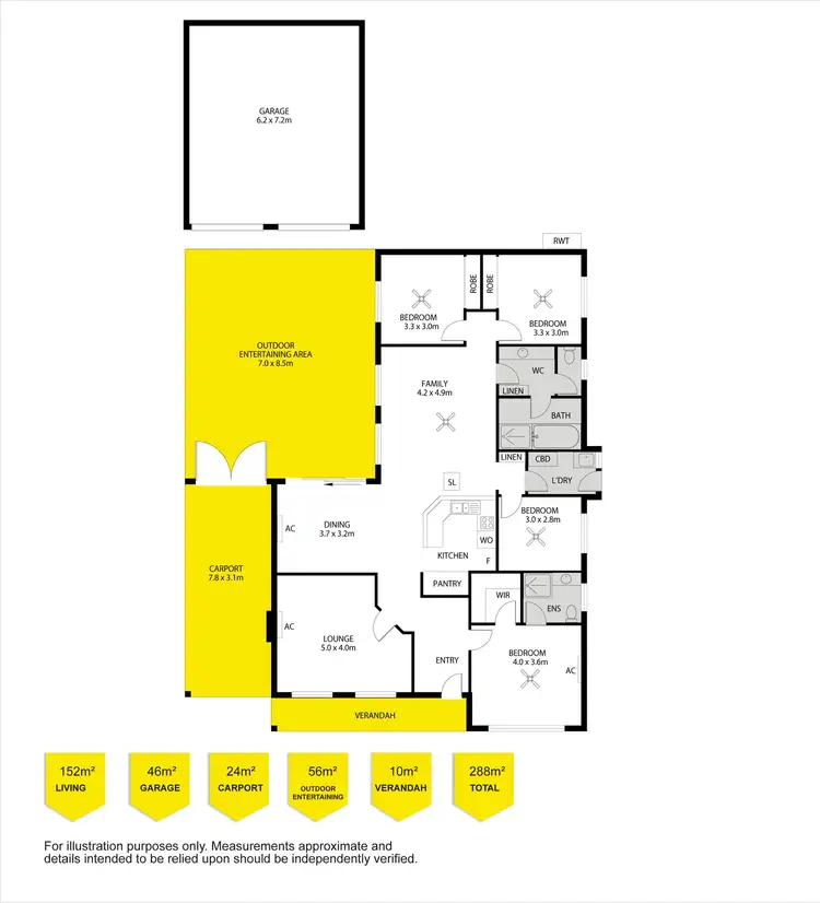 Floorplan of Homely house listing, 22 Lamont Road, Mccracken SA 5211