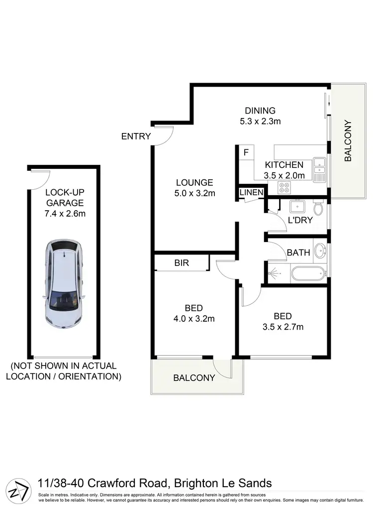 Floorplan of Homely apartment listing, 11/38-40 Crawford Road, Brighton-Le-Sands NSW 2216