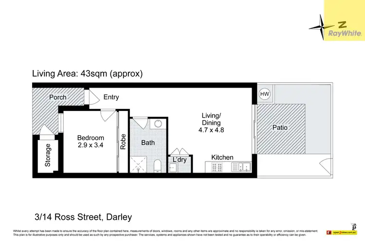 Floorplan of Homely unit listing, 3/14 Ross Street, Darley VIC 3340
