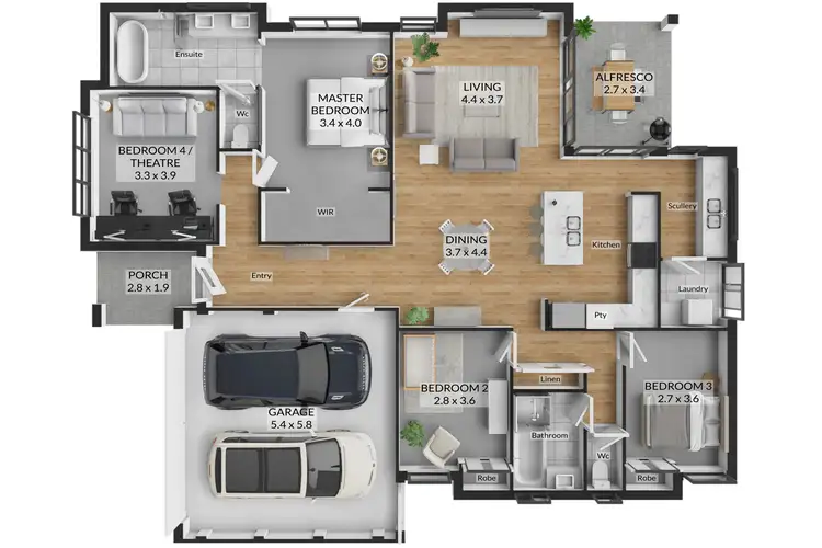 Floorplan of Homely house listing, 28 Camberwell Vista, Piara Waters WA 6112