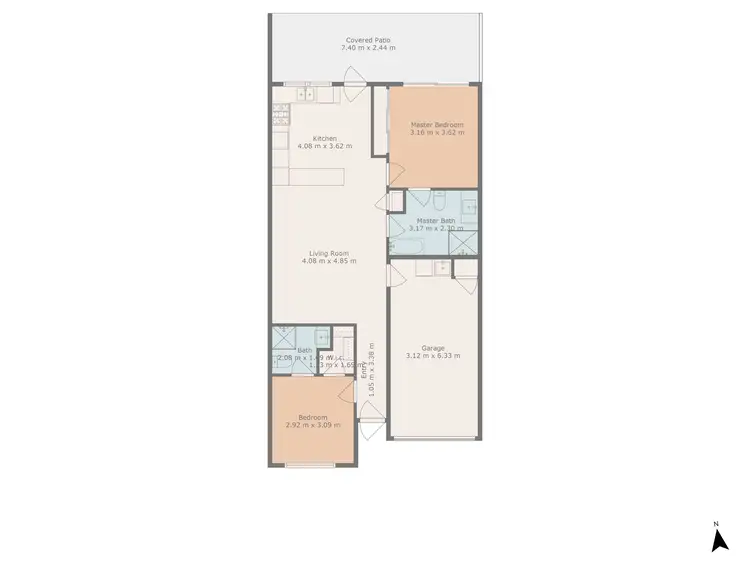 Floorplan of Homely unit listing, 22/8 Hillcrest Street, Emerald QLD 4720