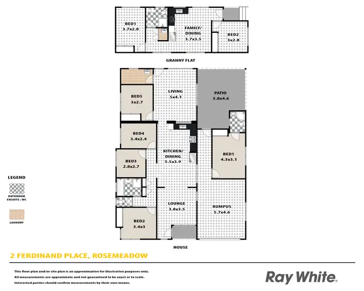 Floorplan of Homely house listing, 2 Ferdinand Place, Rosemeadow NSW 2560