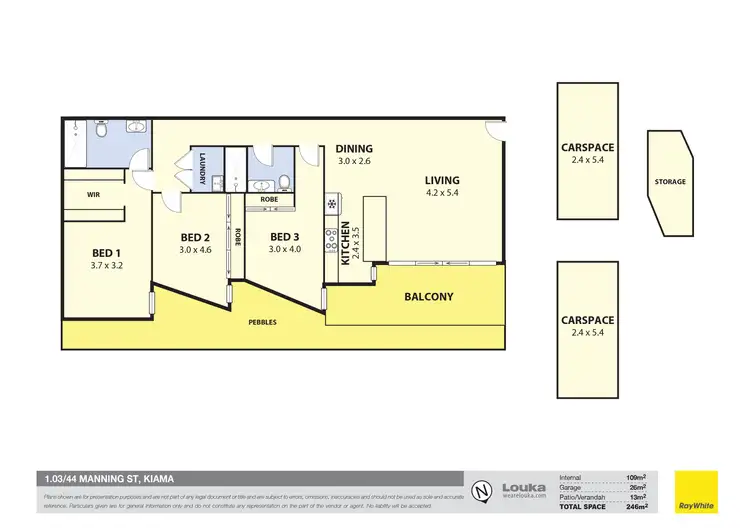 Floorplan of Homely apartment listing, 1.03/44 Manning Street, Kiama NSW 2533