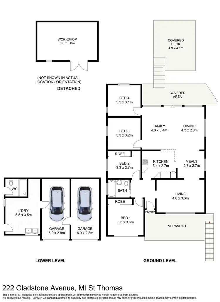 Floorplan of Homely house listing, 222 Gladstone Avenue, Mount Saint Thomas NSW 2500