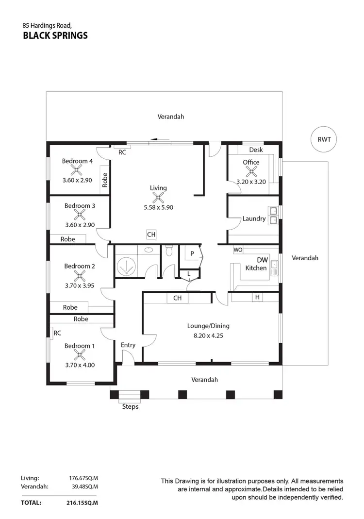 Floorplan of Homely other listing, 85 Hardings Road, Black Springs SA 5413