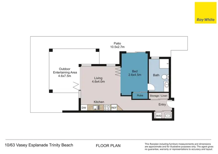 Floorplan of Homely unit listing, 10/63 Vasey Esplanade, Trinity Beach QLD 4879
