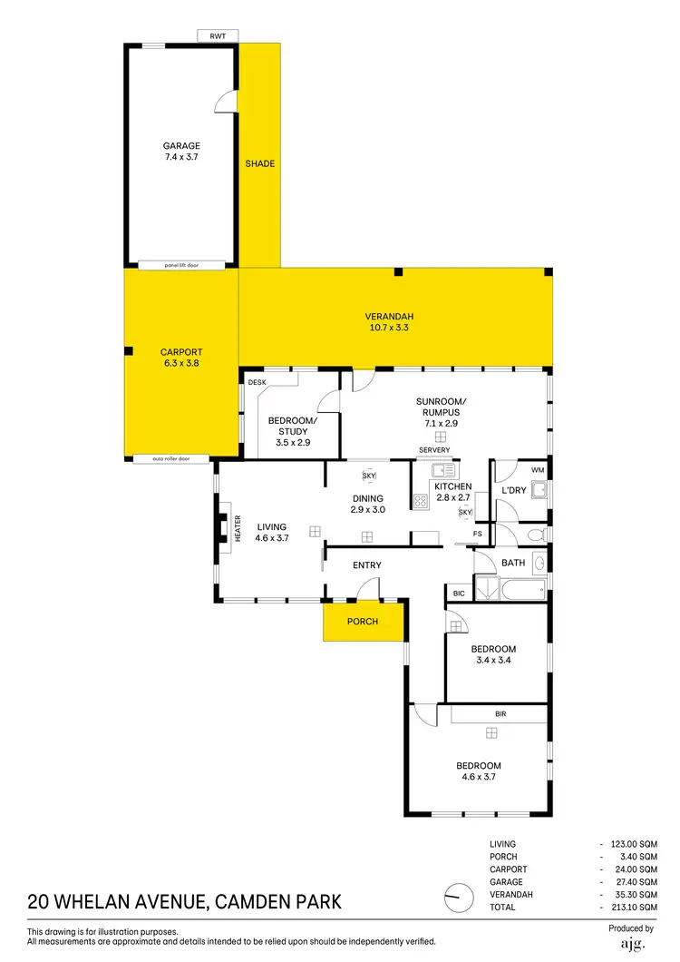 Floorplan of Homely house listing, 20 Whelan Avenue, Camden Park SA 5038