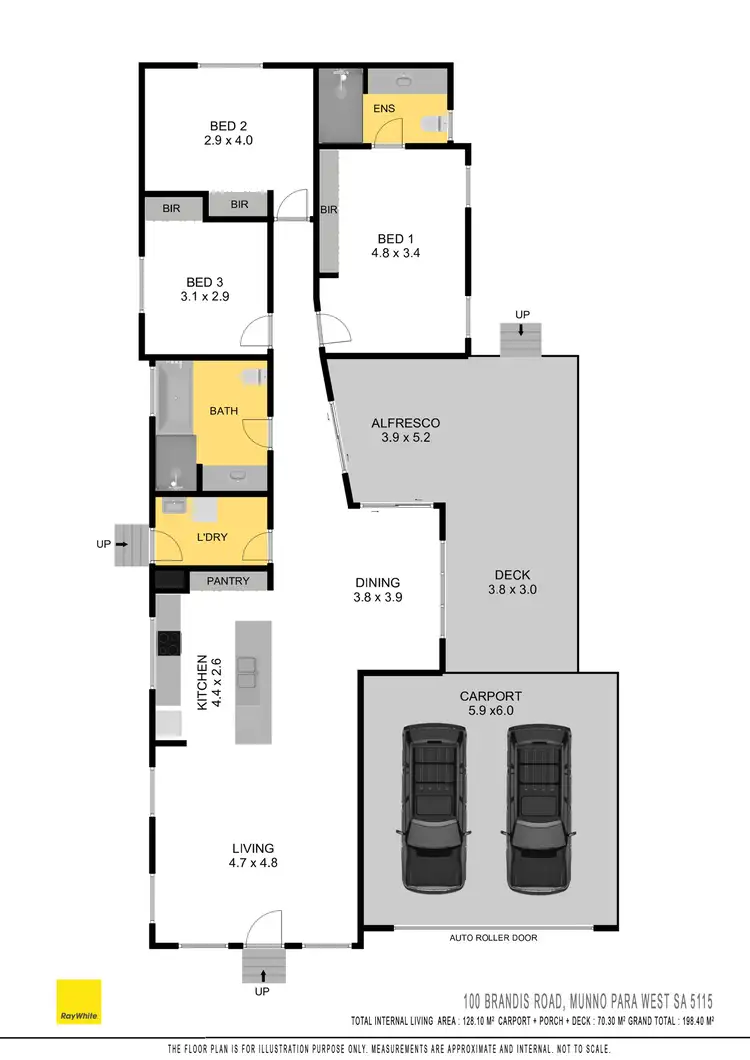 Floorplan of Homely house listing, 100 Brandis Road, Munno Para West SA 5115