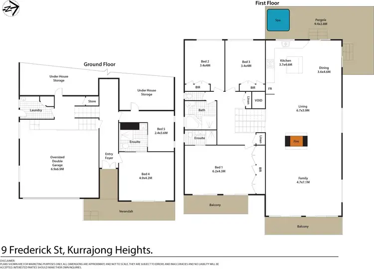 Floorplan of Homely house listing, 9 Frederick Place, Kurrajong Heights NSW 2758
