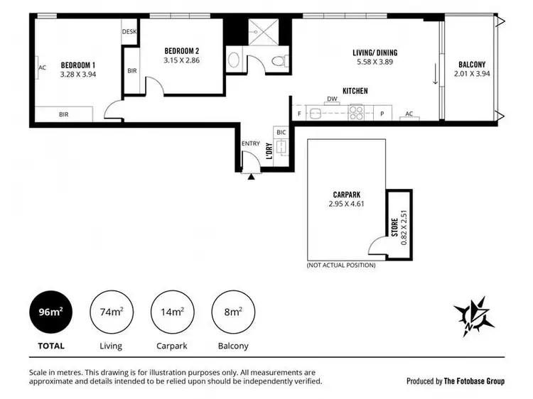 Floorplan of Homely apartment listing, Unit 319 & 420, 185 Morphett Street, Adelaide SA 5000