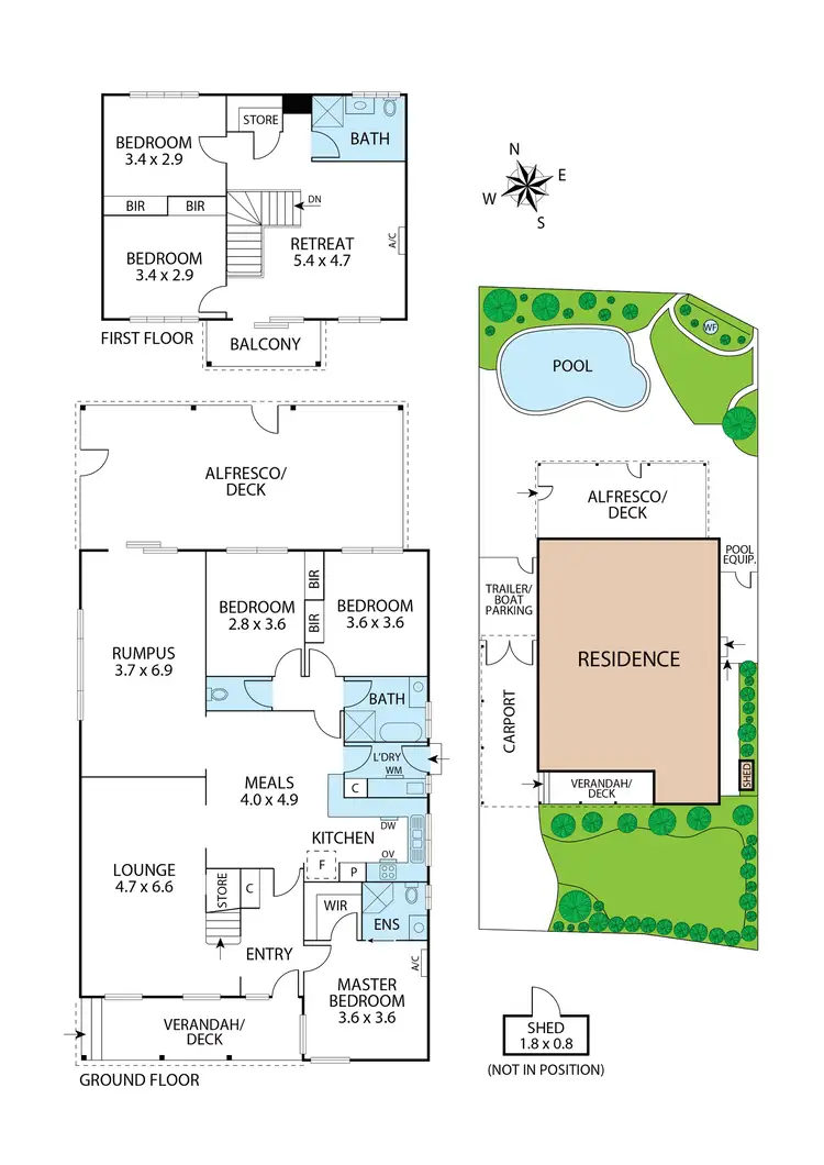 Floorplan of Homely house listing, 18 Kellaway Crescent, Mill Park VIC 3082