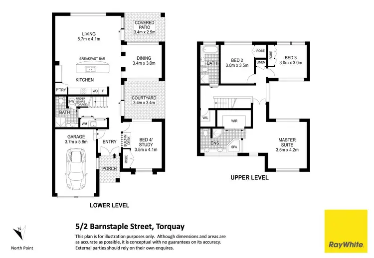 Floorplan of Homely townhouse listing, 5/2 Barnstaple Street, Torquay QLD 4655
