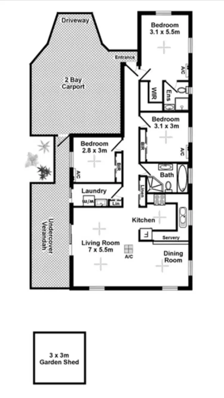 Floorplan of Homely house listing, 12 Hayes Court, Durack NT 830