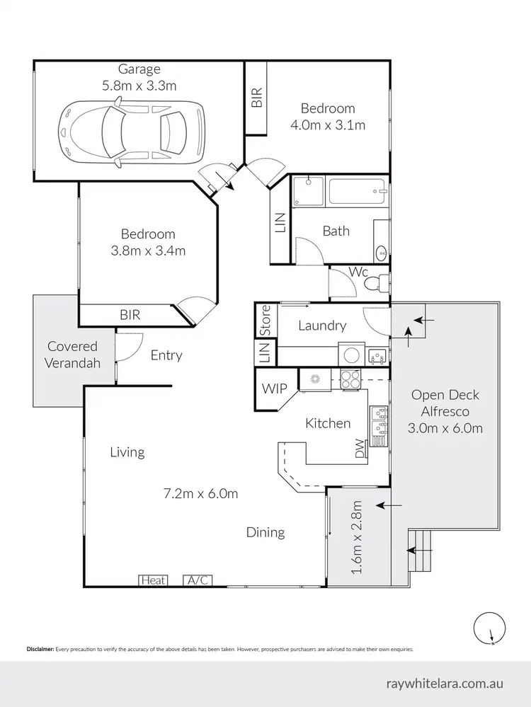 Floorplan of Homely house listing, 1/15 Coakley Crescent, Lovely Banks VIC 3213