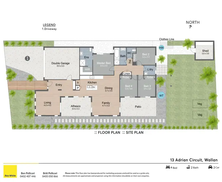 Floorplan of Homely house listing, 13 Adrian Circuit, Wallan VIC 3756