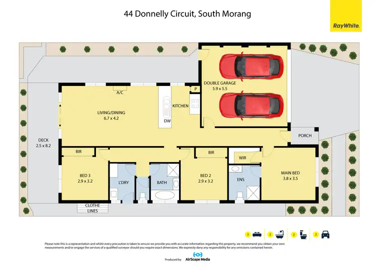 Floorplan of Homely house listing, 44 Donnelly Circuit, South Morang VIC 3752