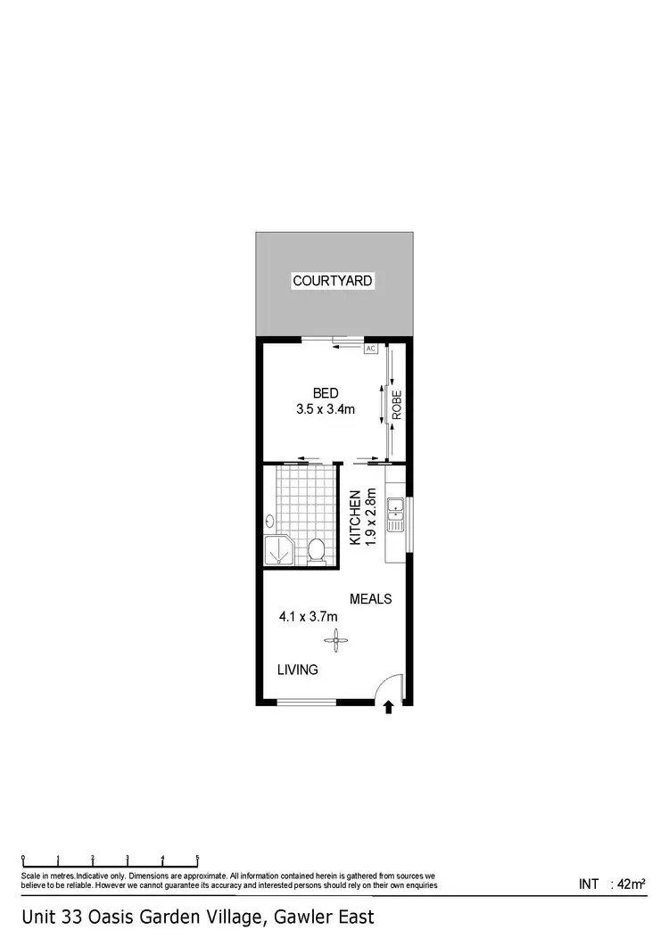 Floorplan of Homely retirement listing, Unit 33/21 Hutchinson Road, Gawler East SA 5118