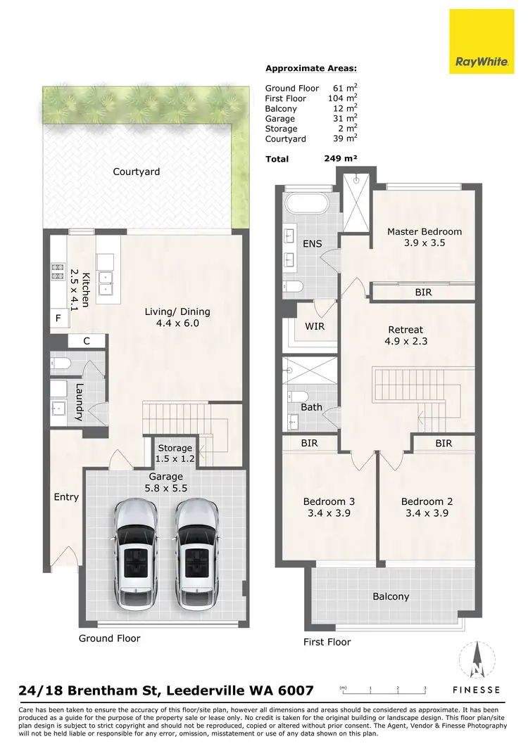 Floorplan of Homely house listing, 24/18 Brentham Street, Leederville WA 6007