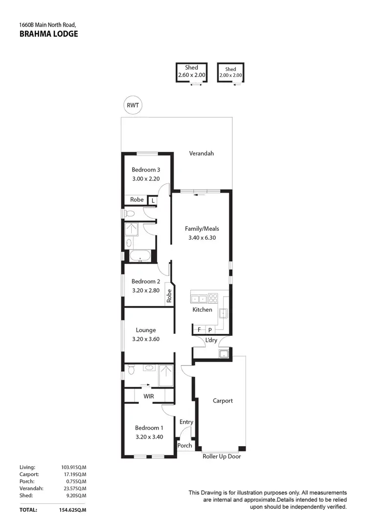 Floorplan of Homely house listing, 1660B Main North Road, Brahma Lodge SA 5109