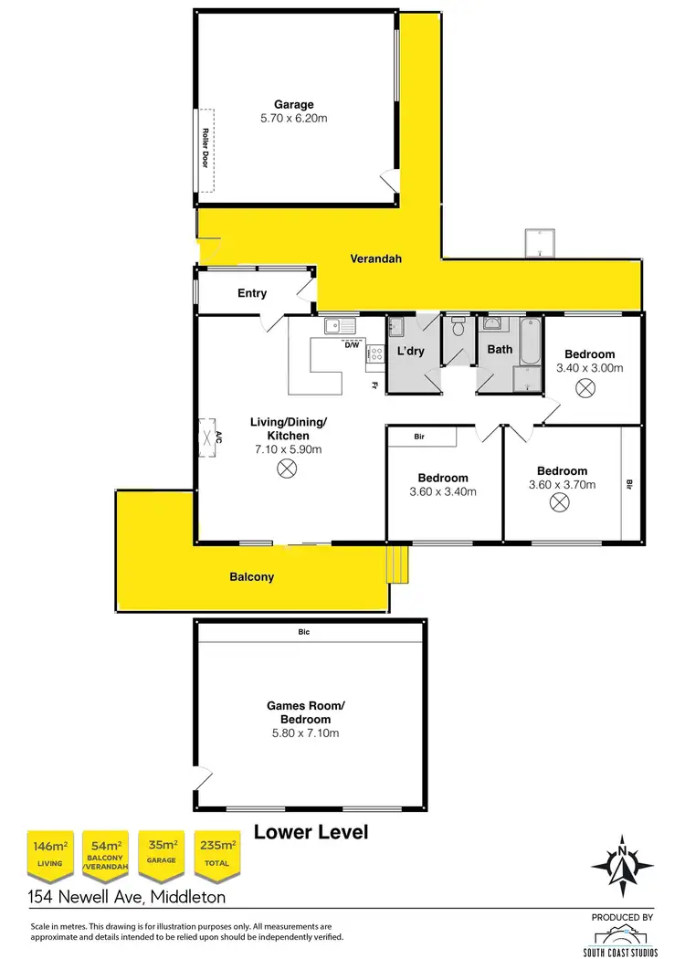Floorplan of Homely house listing, 154 Newell Avenue, Middleton SA 5213