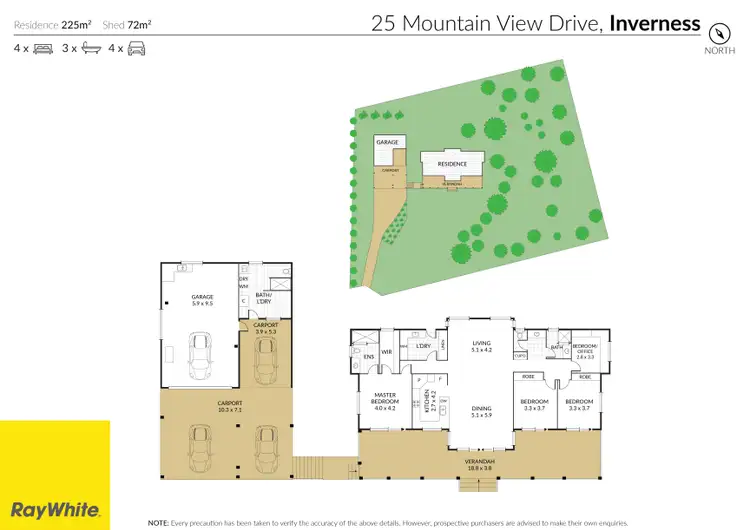 Floorplan of Homely house listing, 25 Mountain View Drive, Inverness QLD 4703