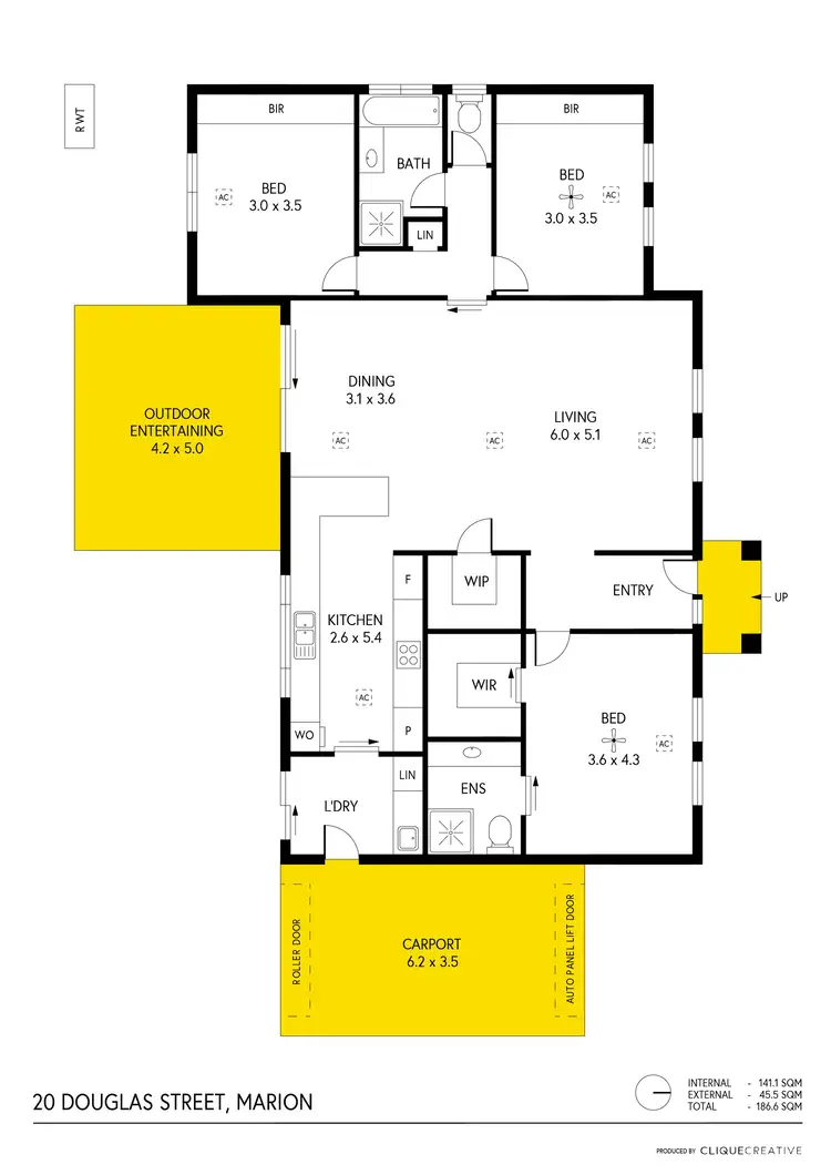 Floorplan of Homely house listing, 20 Douglas Street, Marion SA 5043