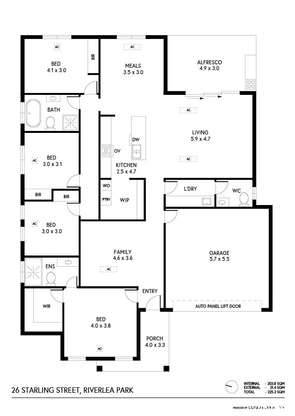 Floorplan of Homely other listing, 26 Starling Street, Riverlea Park SA 5120