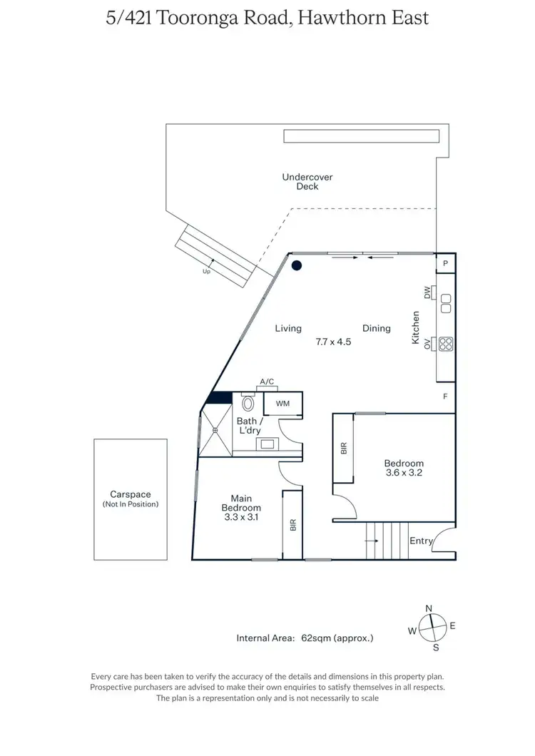 Floorplan of Homely apartment listing, 5/421 Tooronga Road, Hawthorn East VIC 3123