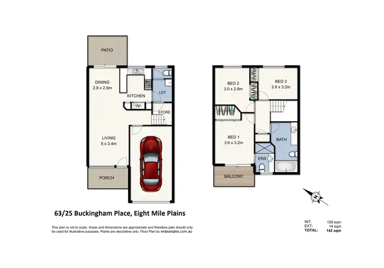 Floorplan of Homely townhouse listing, 63/25 Buckingham Place, Eight Mile Plains QLD 4113