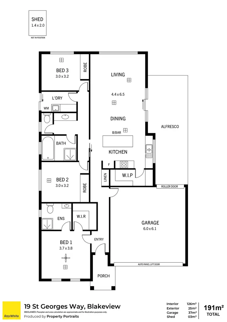 Floorplan of Homely house listing, 19 St Georges Way, Blakeview SA 5114