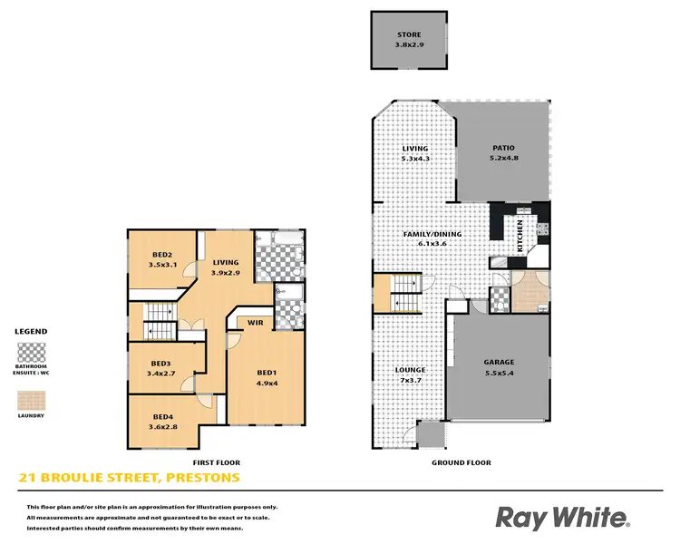 Floorplan of Homely house listing, 21 Broulie Street, Prestons NSW 2170
